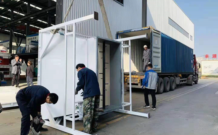 顆粒生產線設備裝車中 顆粒生產線設備裝車中